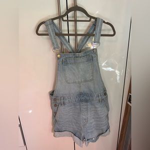 BDG size 28 denim short overalls.